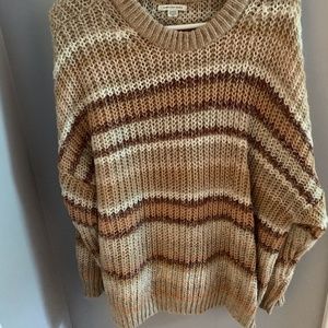 tan sweater